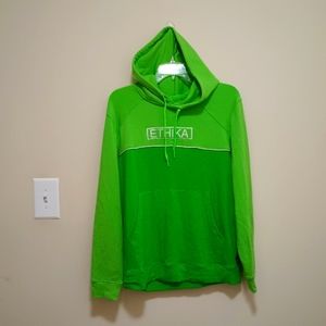 Ethika Rare Women's Green Embroidered  Hoodie Size Large